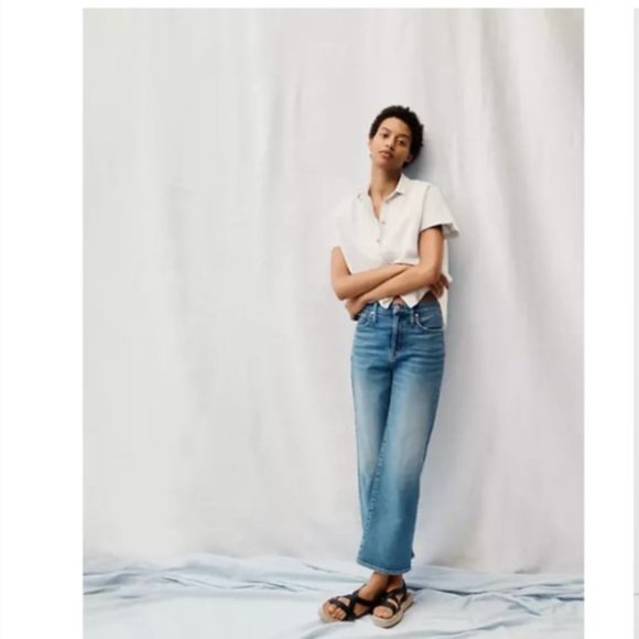 NWT madewell Slim Wide-Leg Crop Reggie - Picture 4 of 15